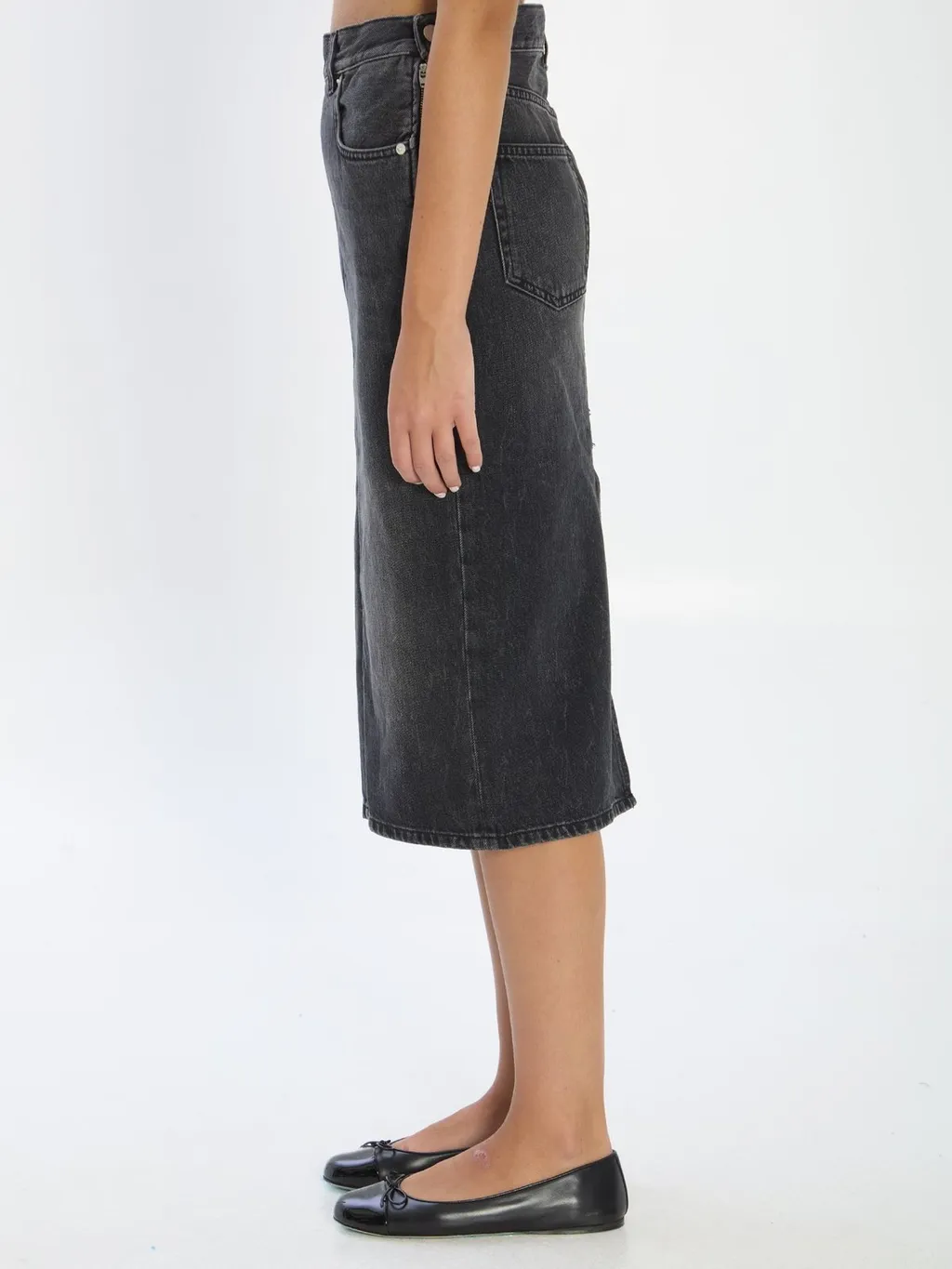 Midi Denim Skirt