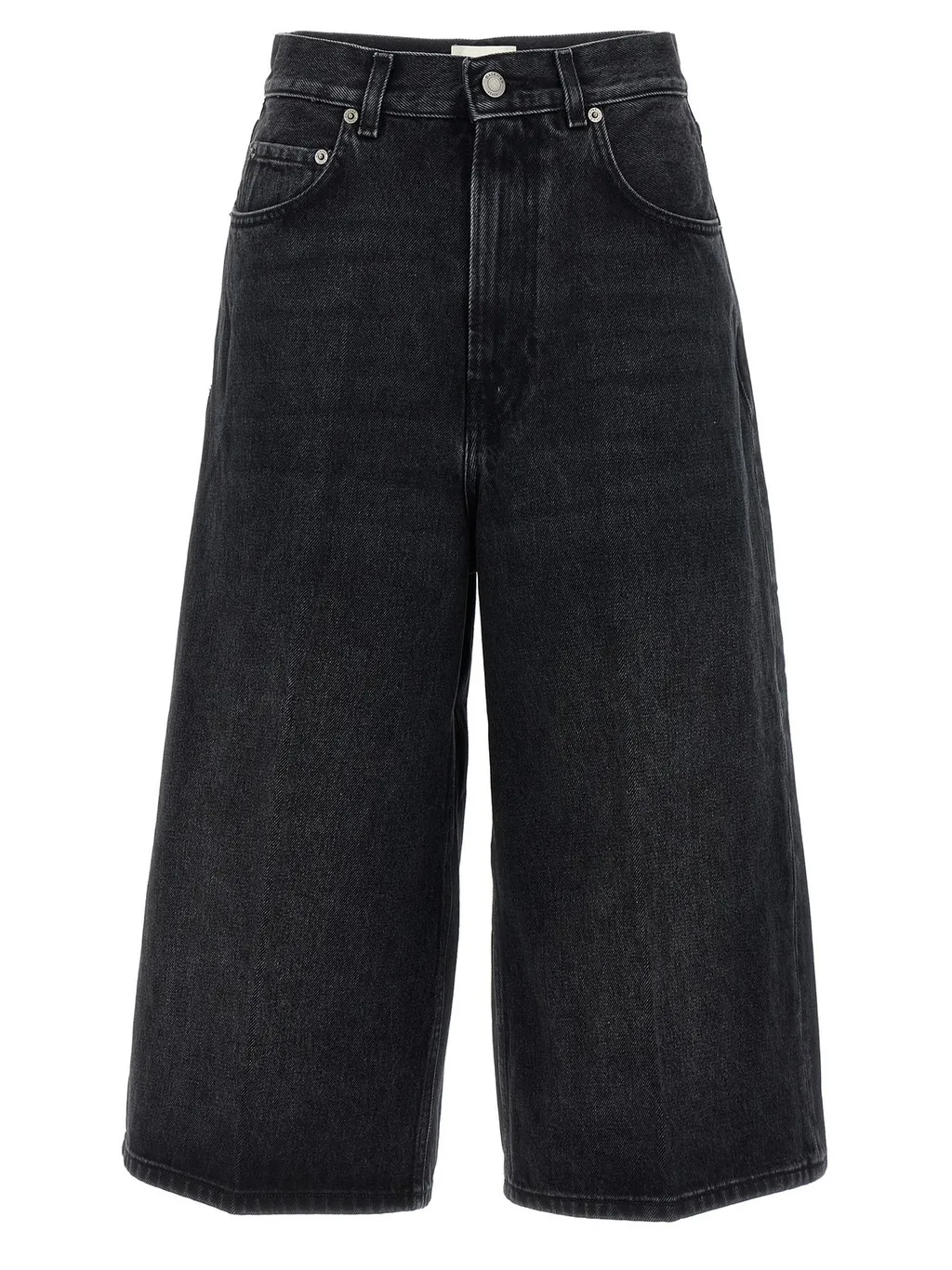 Wide-Leg Cropped Jeans