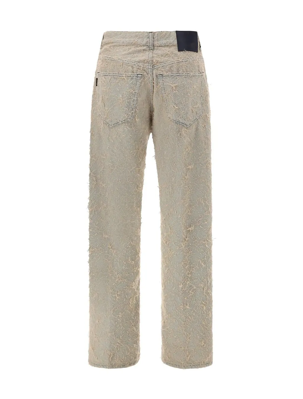 Distressed Wide-Leg Jeans