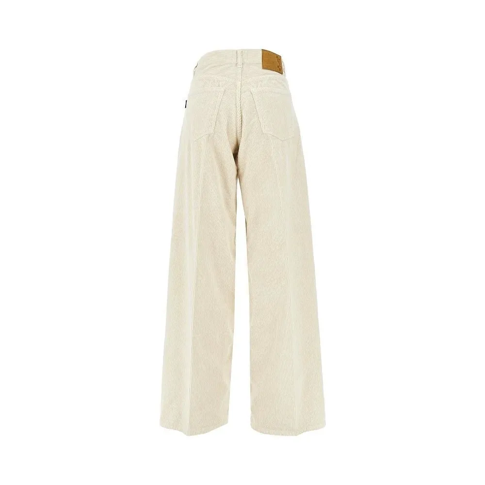 Wide-Leg Corduroy Pants