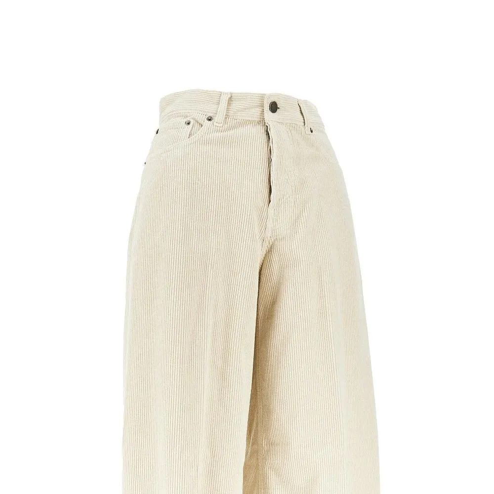 Wide-Leg Corduroy Pants