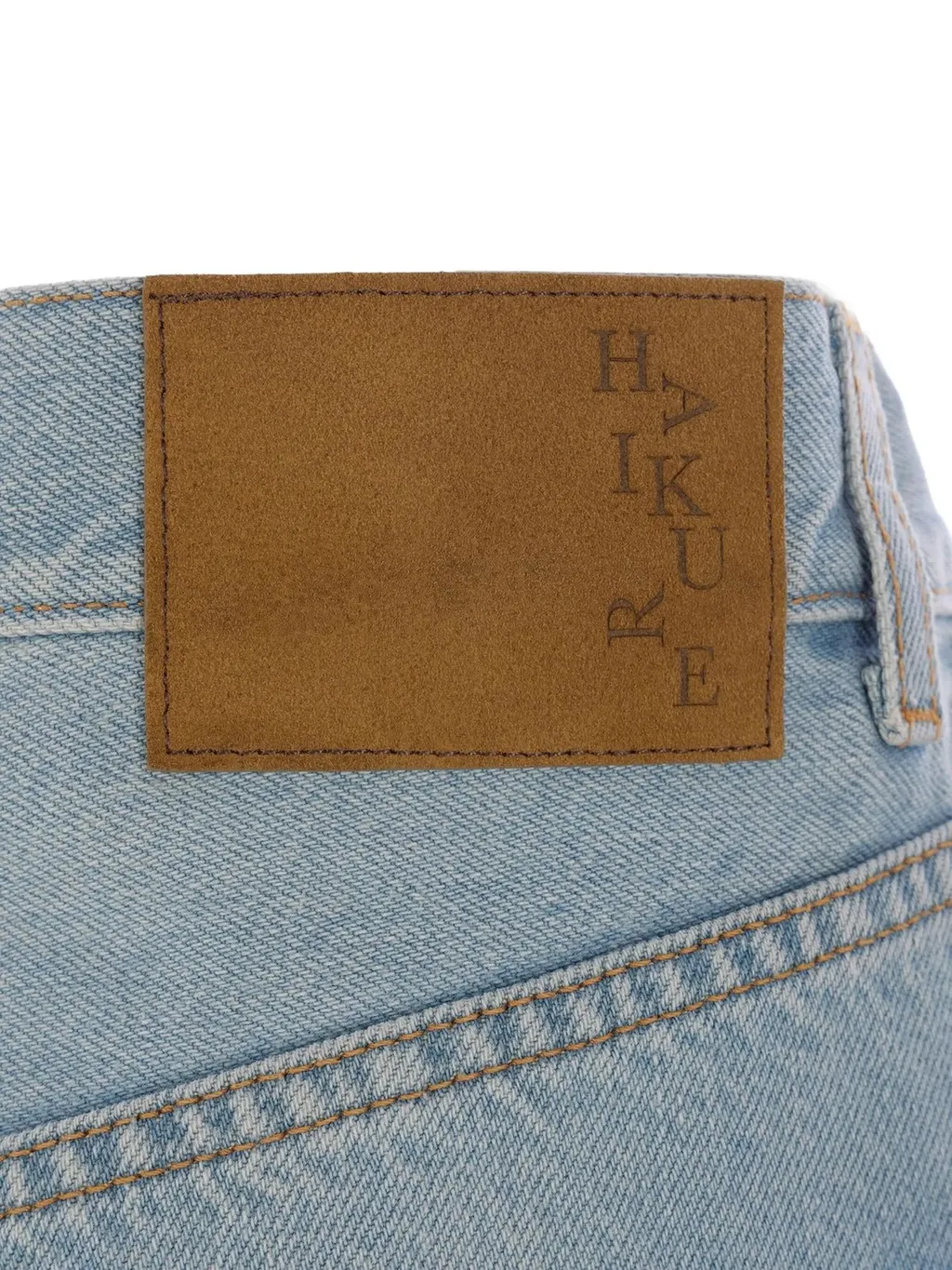 Wide-Leg Pleated Jeans