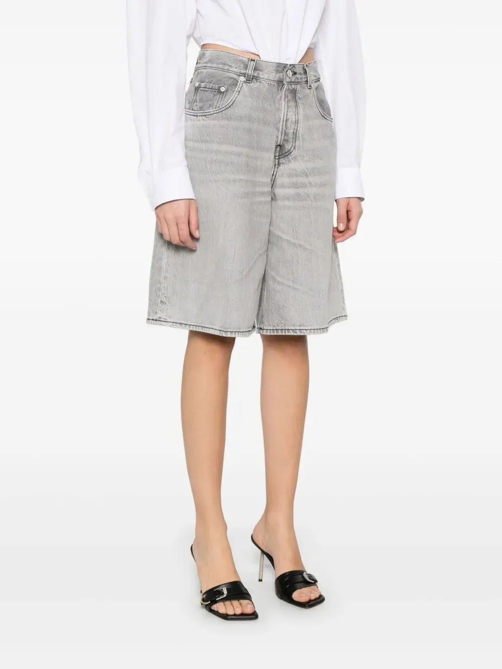 Denim Bermuda Shorts