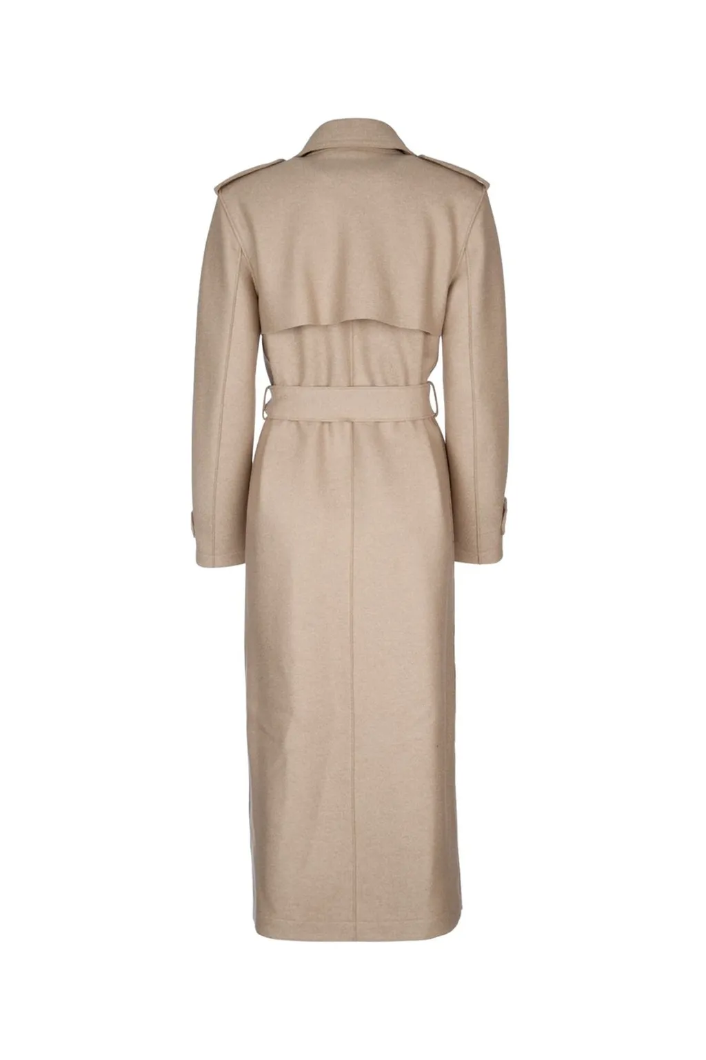 Wool Blend Trench Coat