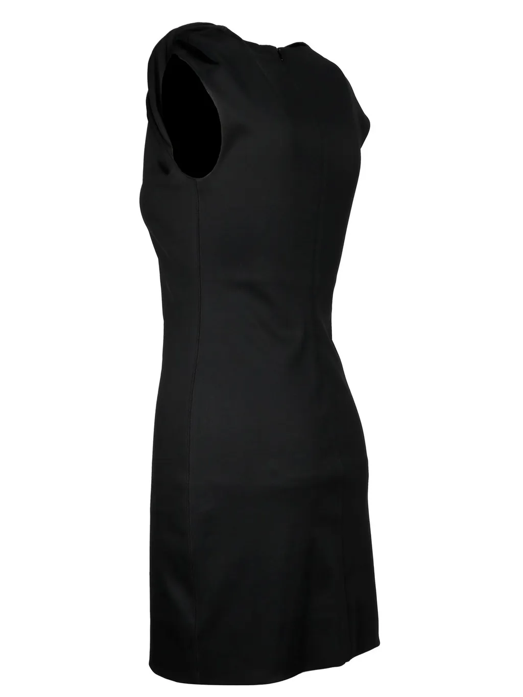 Sheath Dress With Draped Shoulder