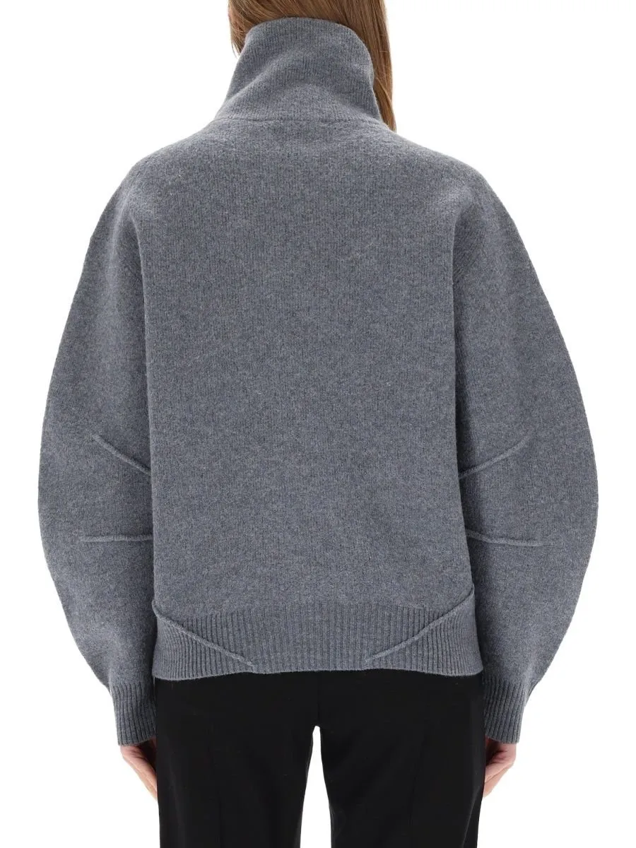 Half-Zip Mock Neck Sweater