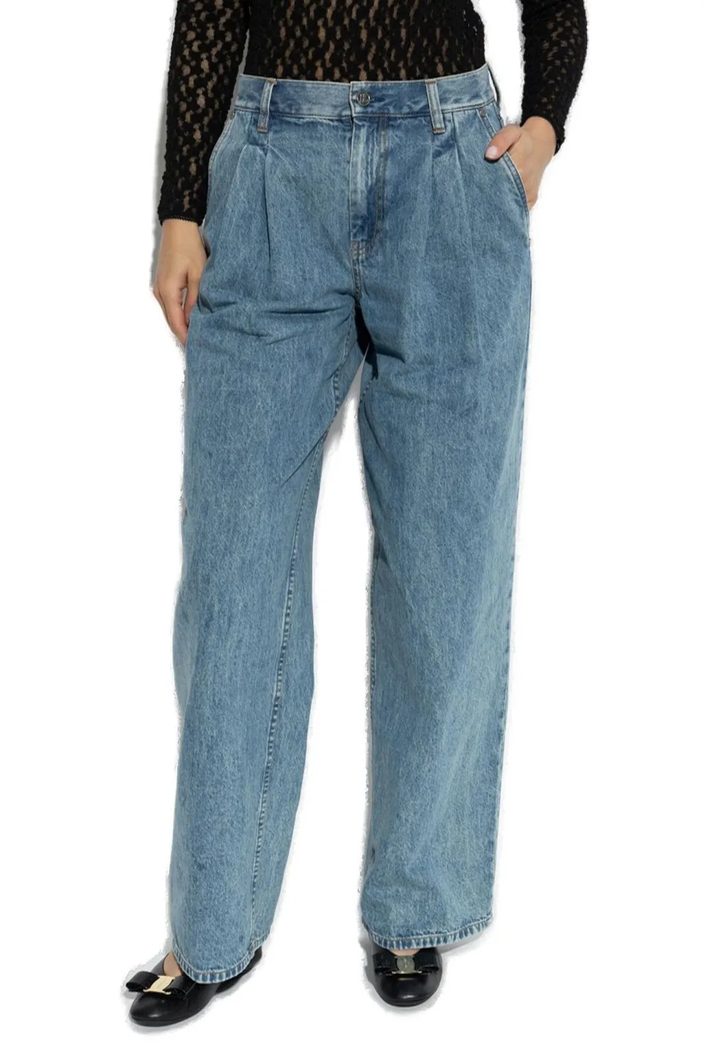 High-Rise Wide-Leg Jeans
