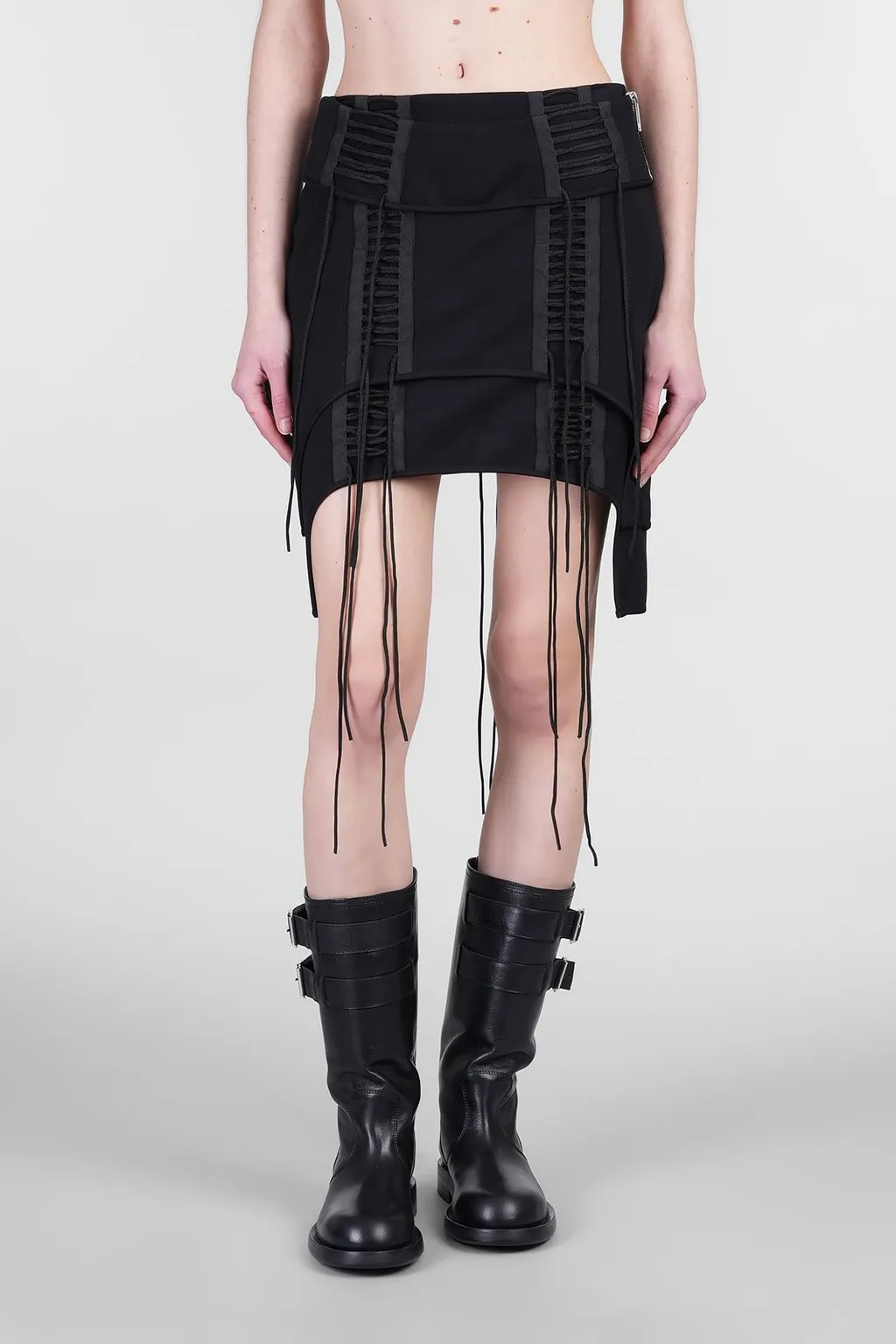 Mini Skirt With Straps And Laces