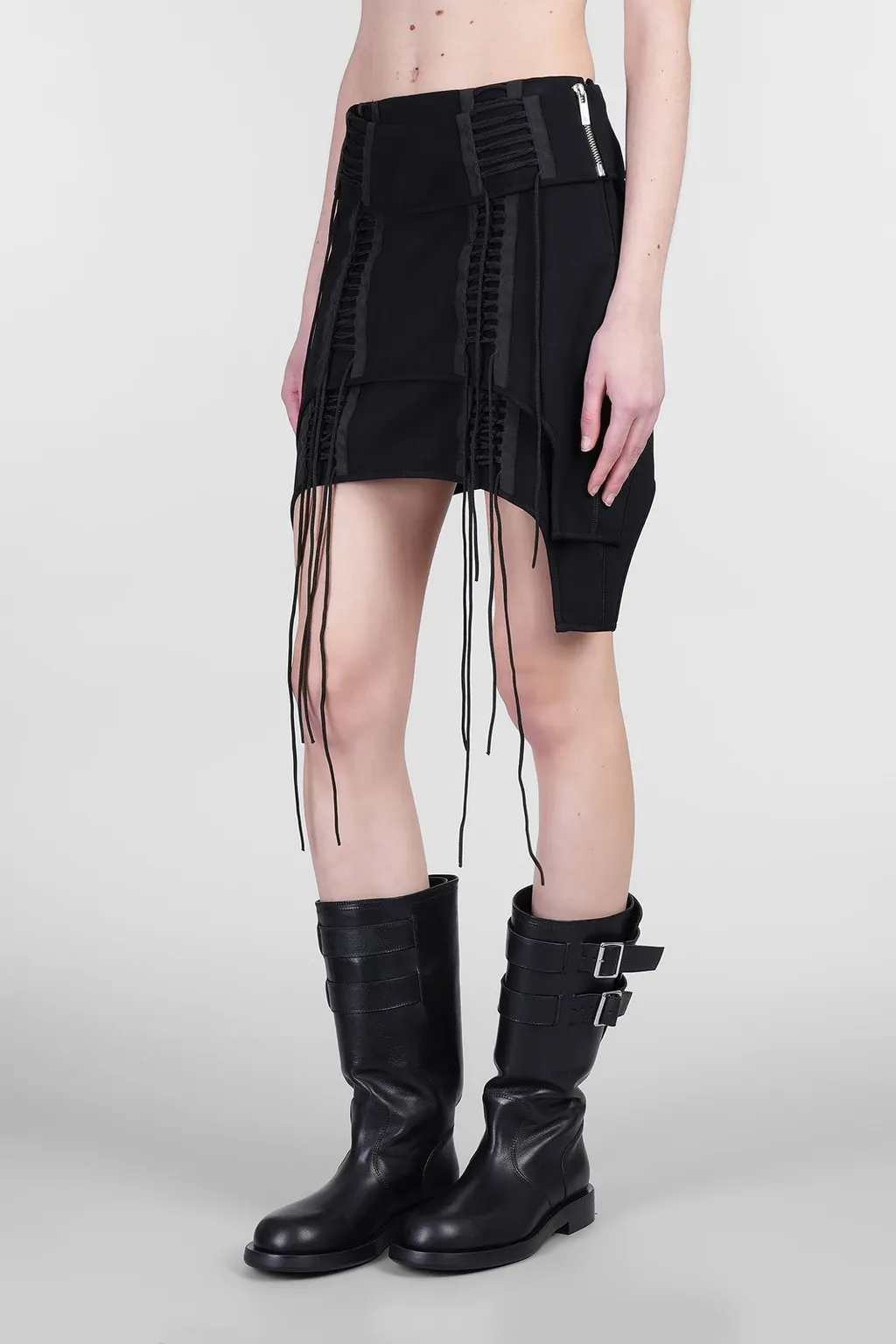 Mini Skirt With Straps And Laces