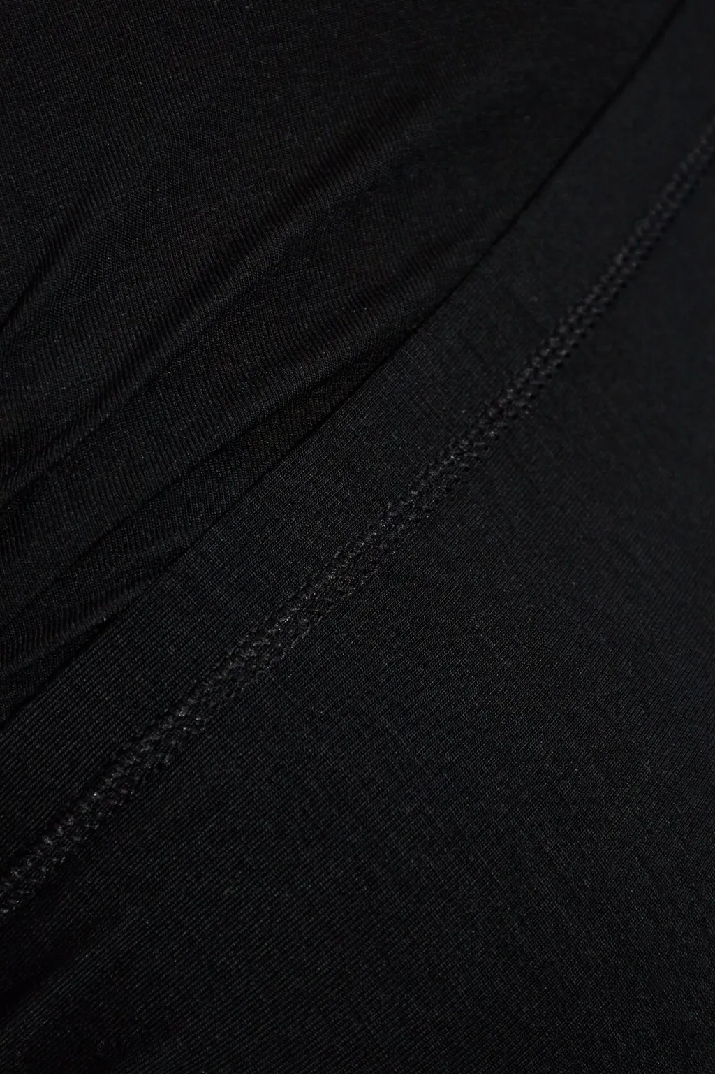 Asymmetric Draped Long-Sleeve Top