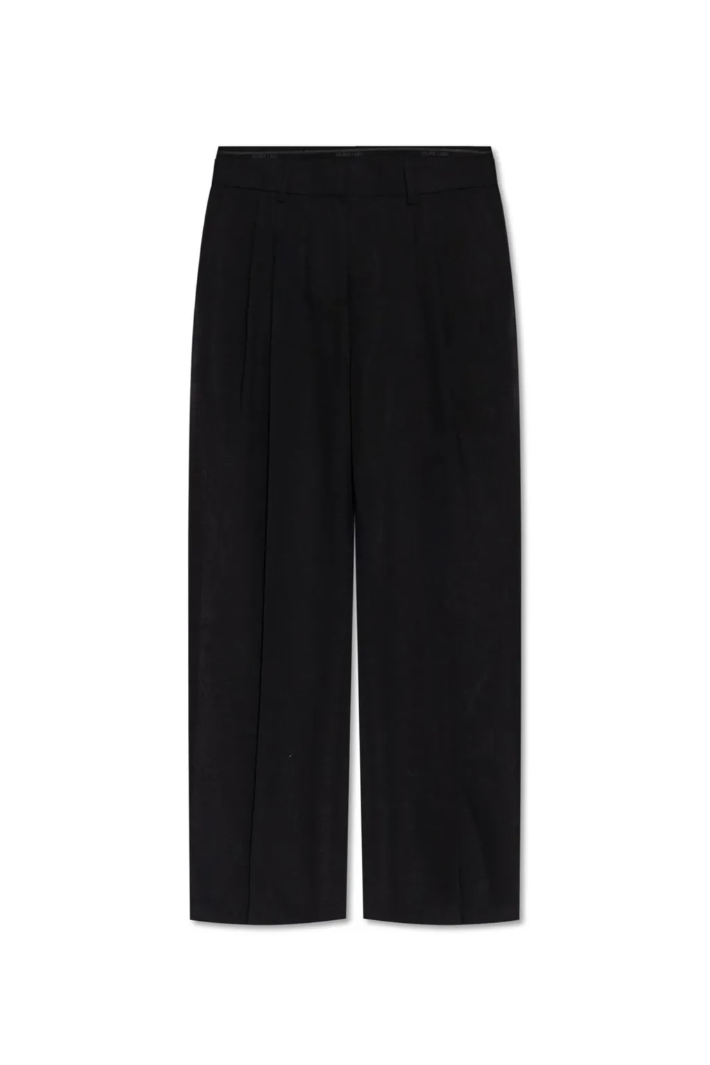 Pleated Wide-Leg Trousers