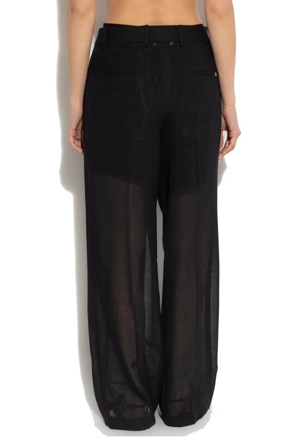 Pleated Wide-Leg Trousers
