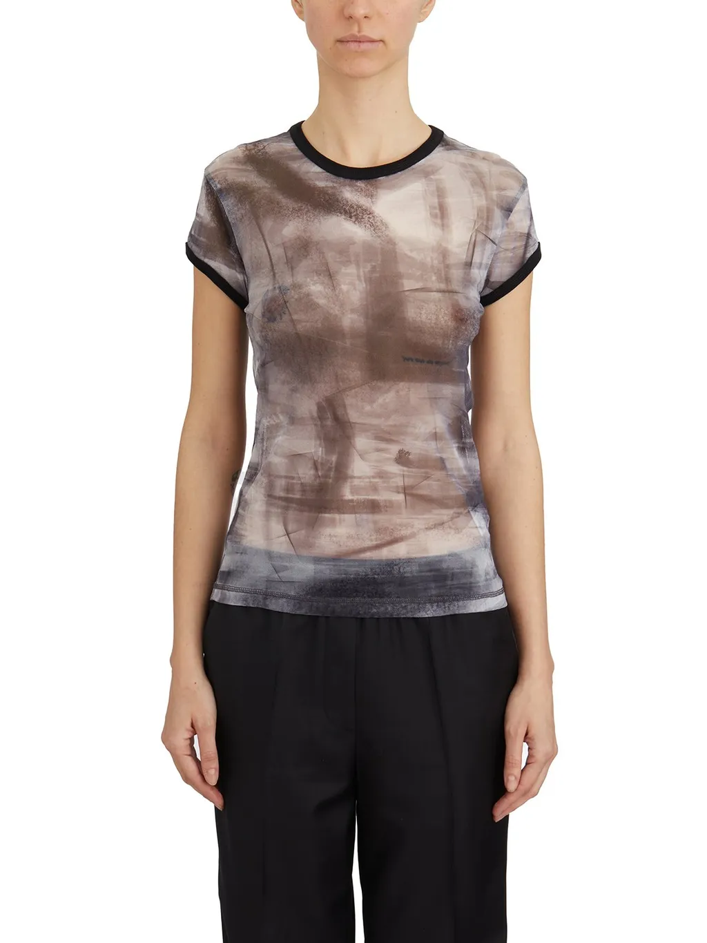 Printed Mesh T-Shirt