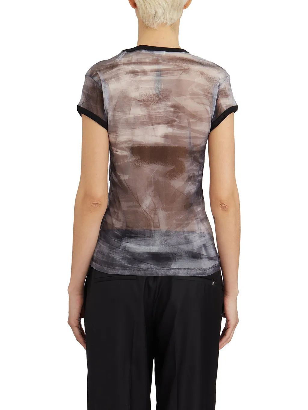 Printed Mesh T-Shirt