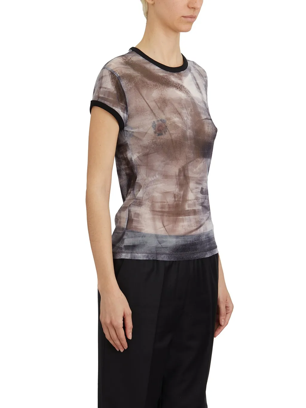 Printed Mesh T-Shirt