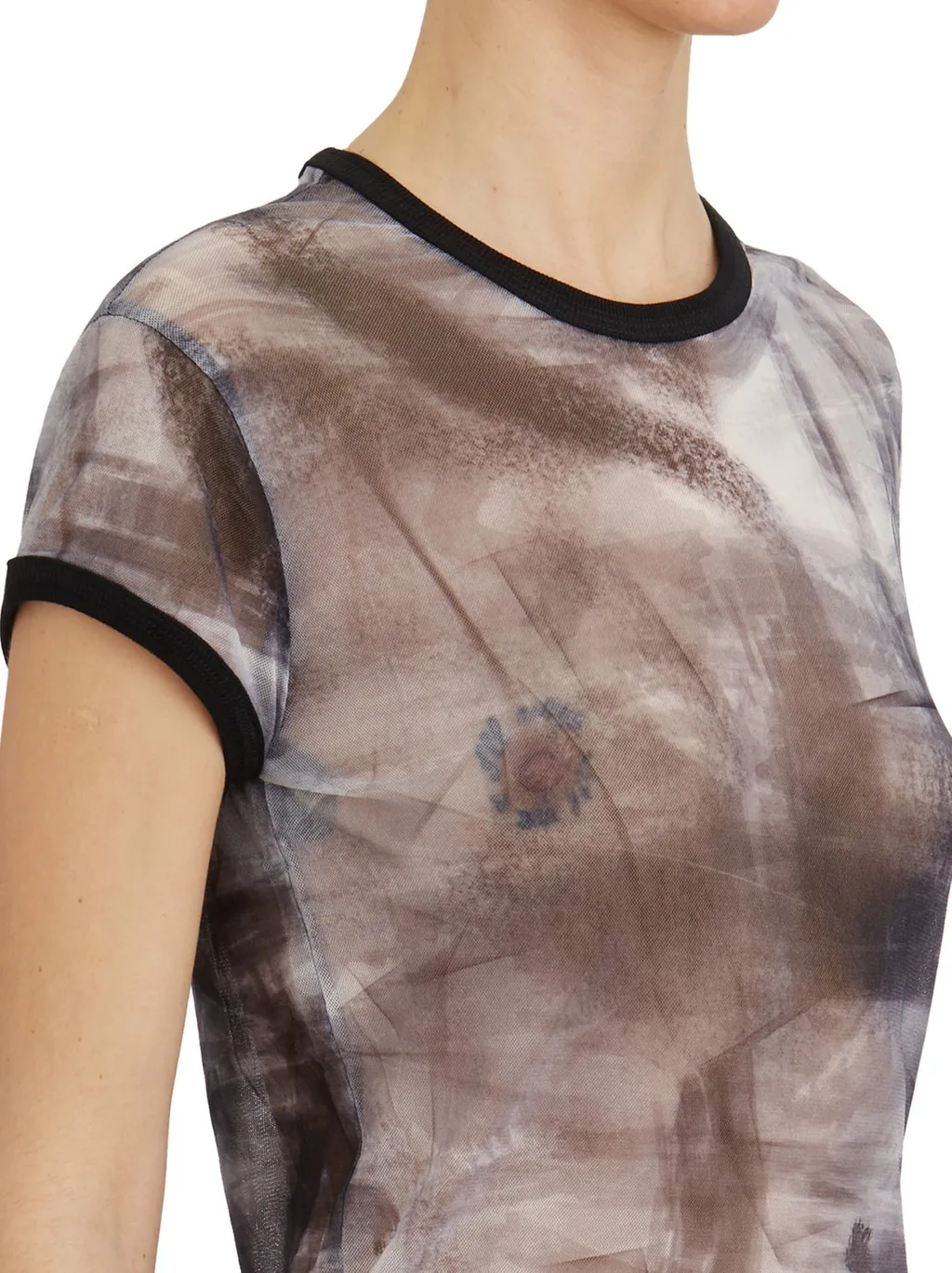 Printed Mesh T-Shirt