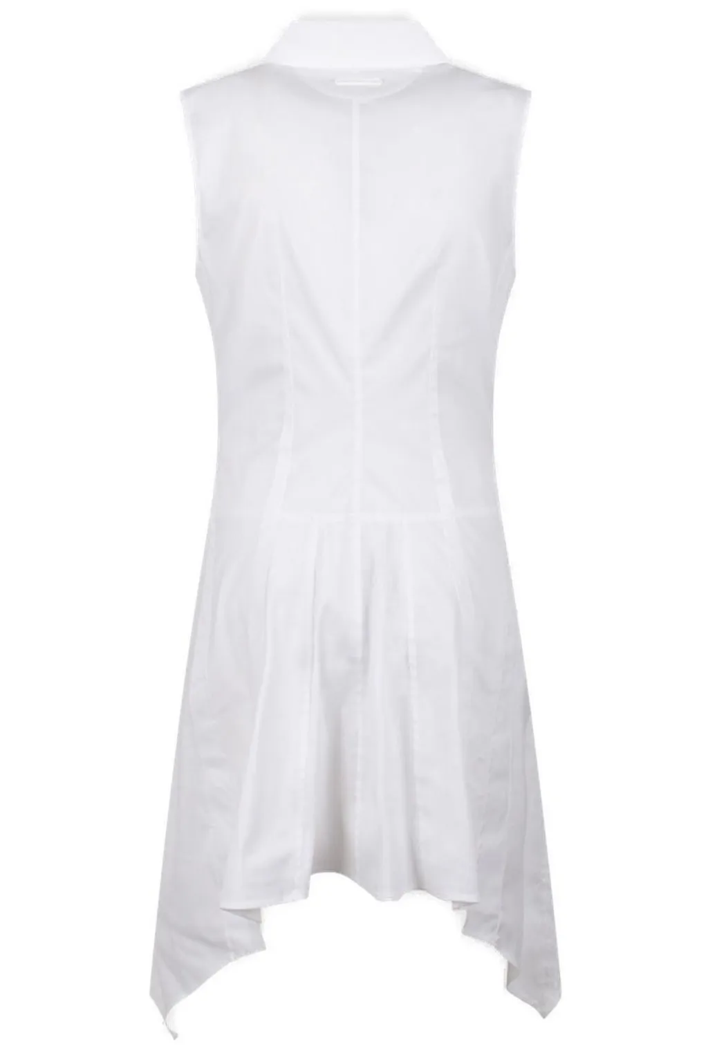 Sleeveless Button-Up Shirt Dress