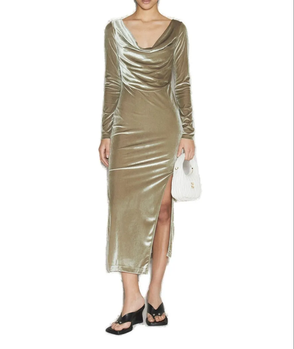 Cowl Neck Maxi Dress