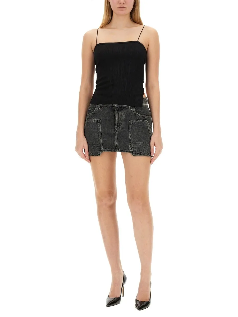 Denim Mini Skirt
