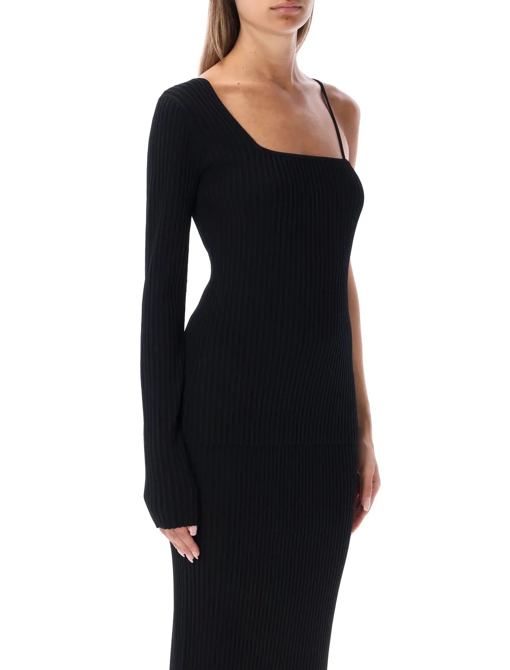 Asymmetric Knit Dress