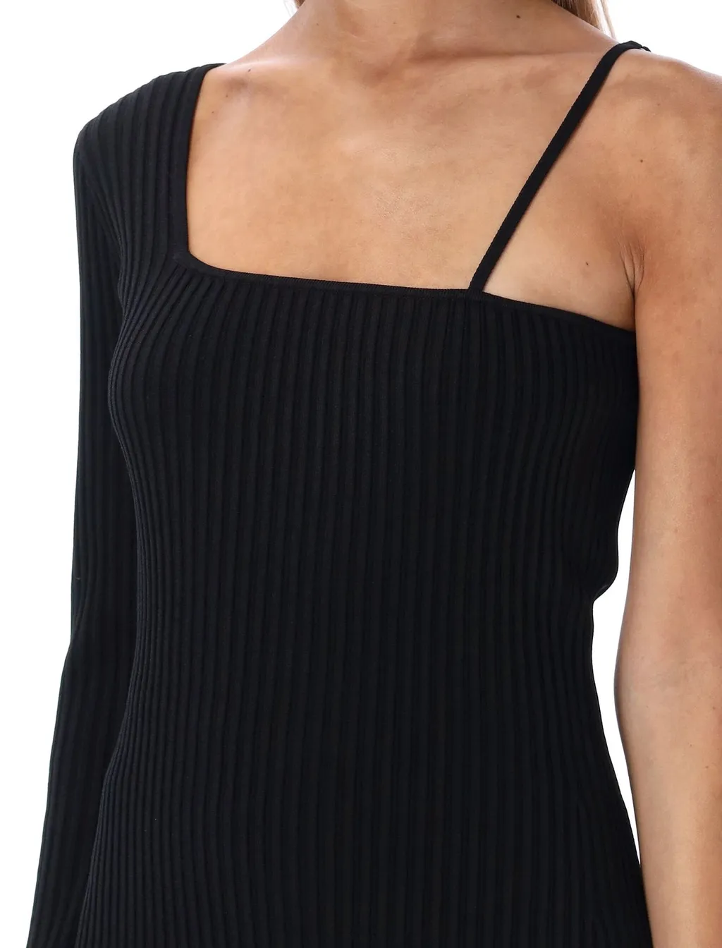 Asymmetric Knit Dress