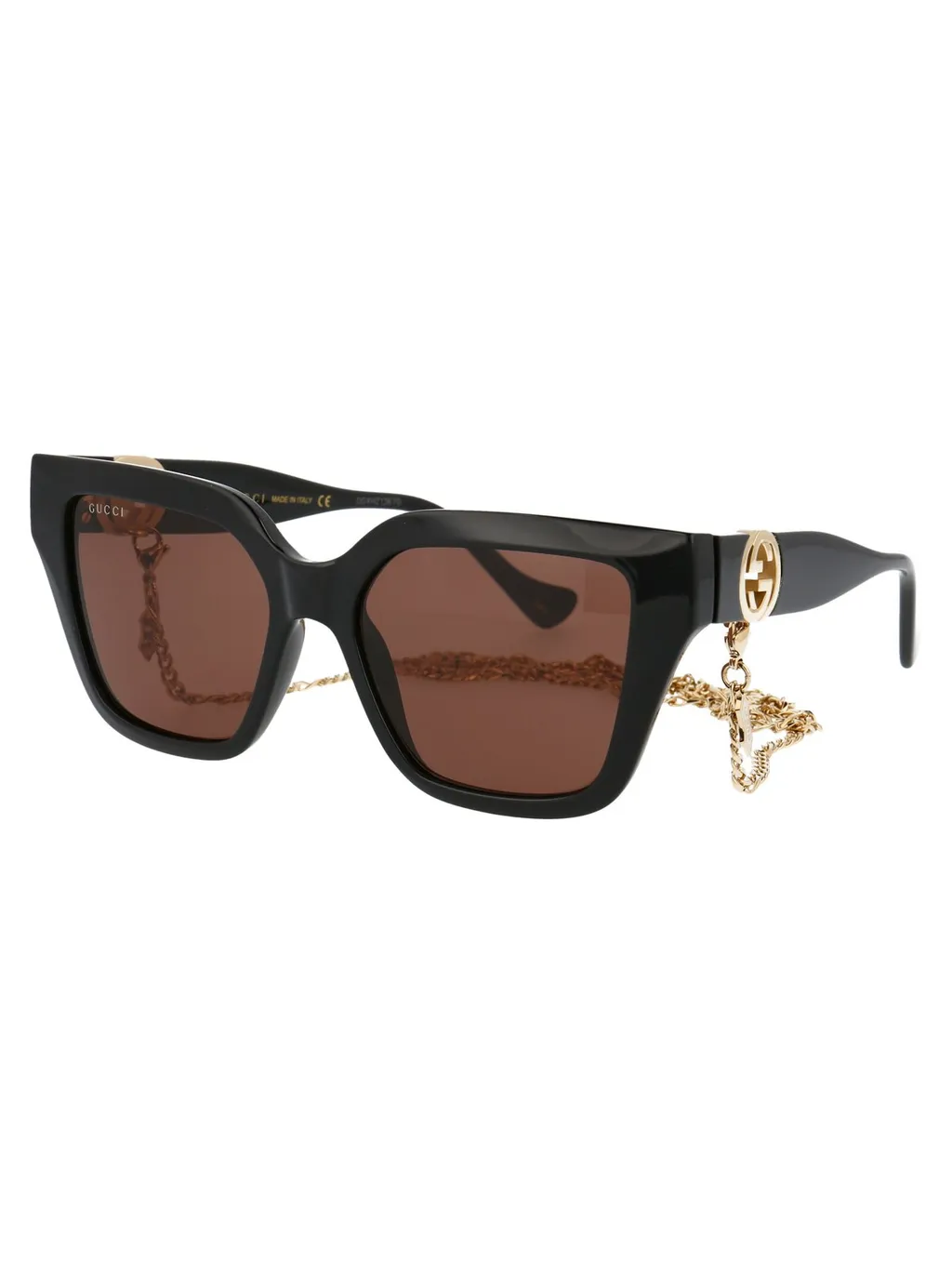 Square Sunglasses With Chain