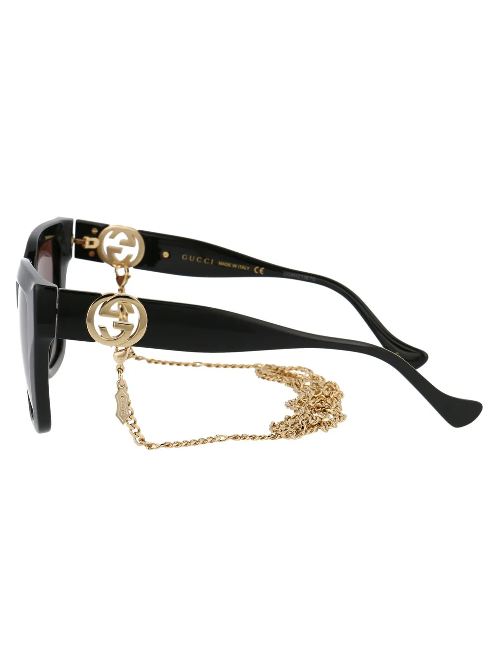 Square Sunglasses With Chain