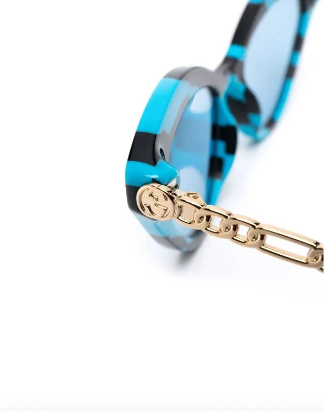 Cat-Eye Sunglasses With Heart Charms