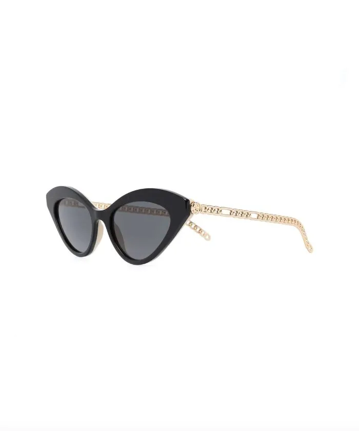 Cat-Eye Sunglasses With Heart Charms