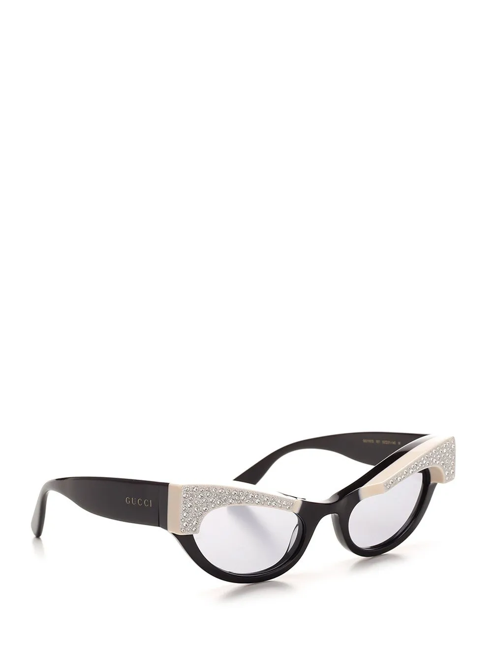 Cat-Eye Glasses With Crystal Embellishments