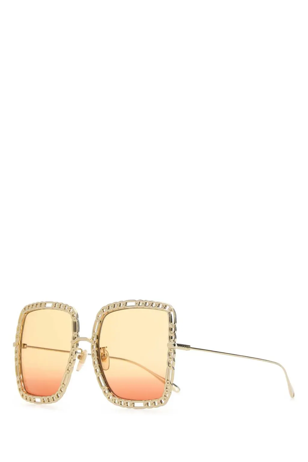 Square Sunglasses With Chain Detail
