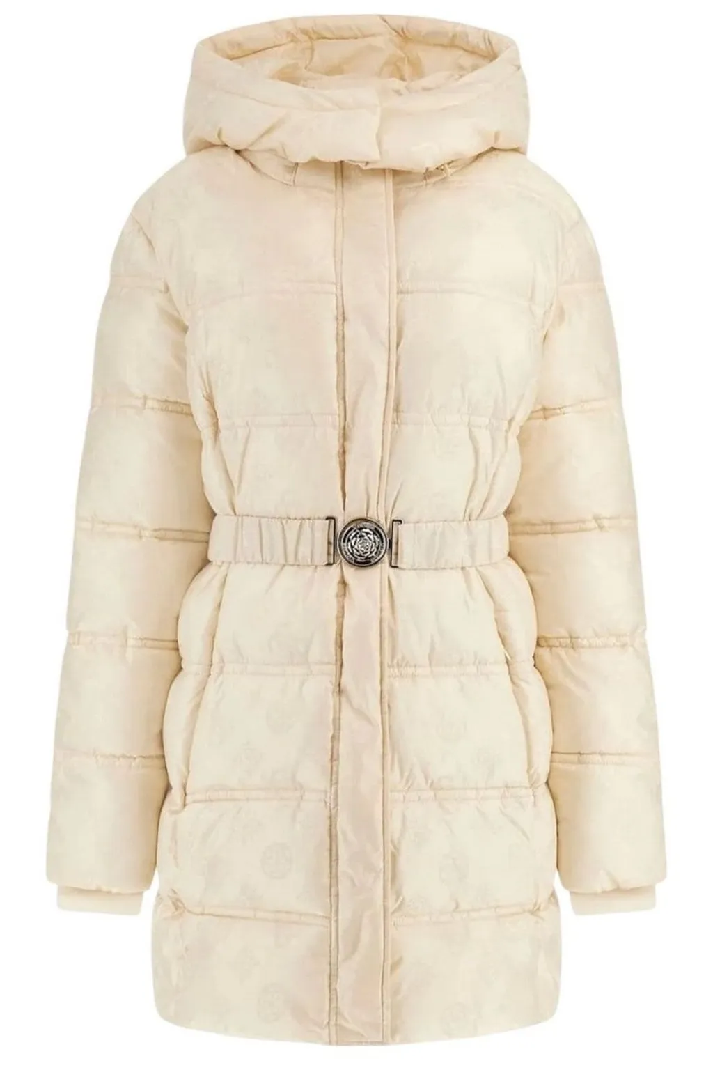 Padded Coat With Belt