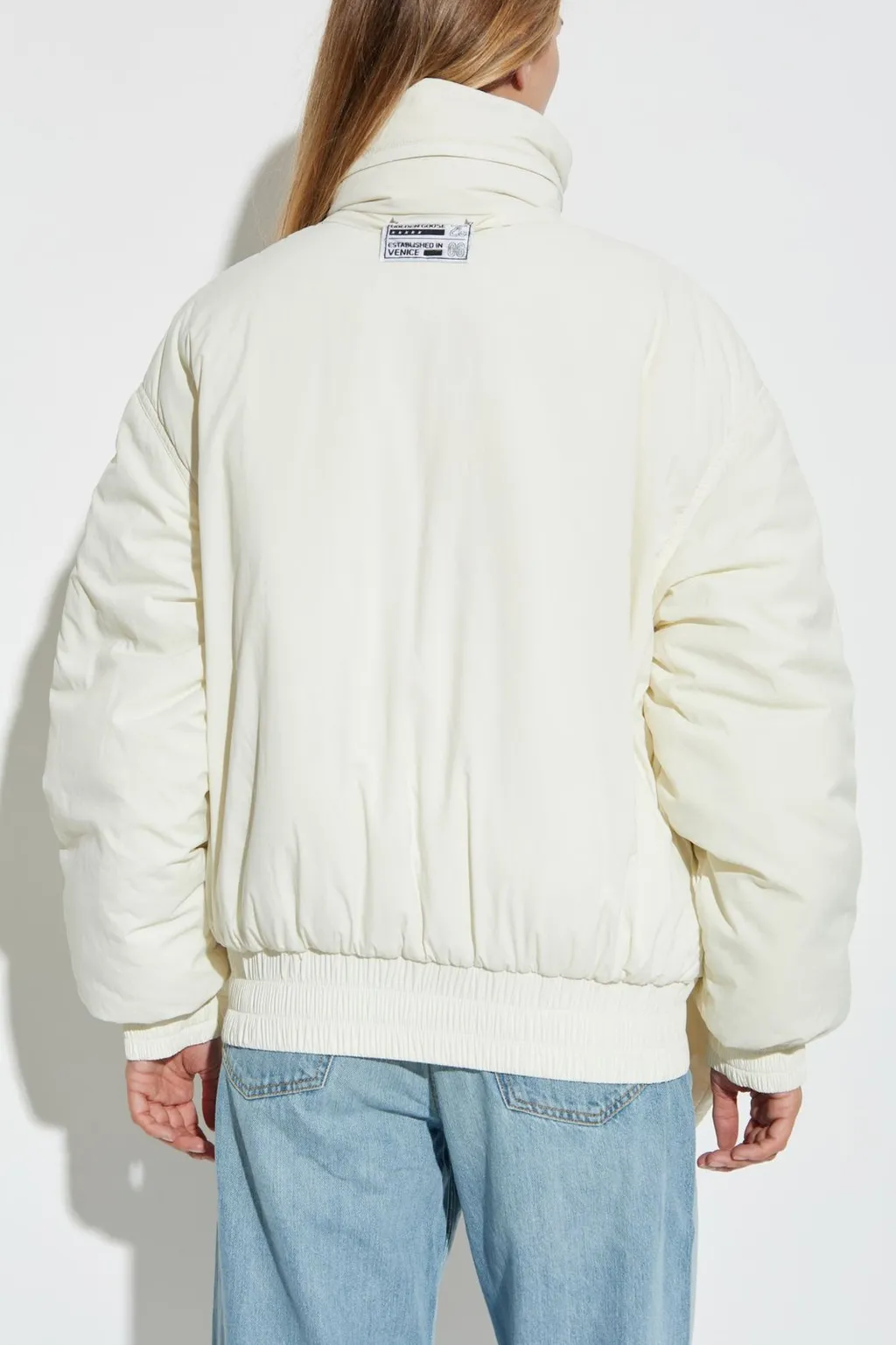 Padded Bomber Jacket With Integrated Mittens