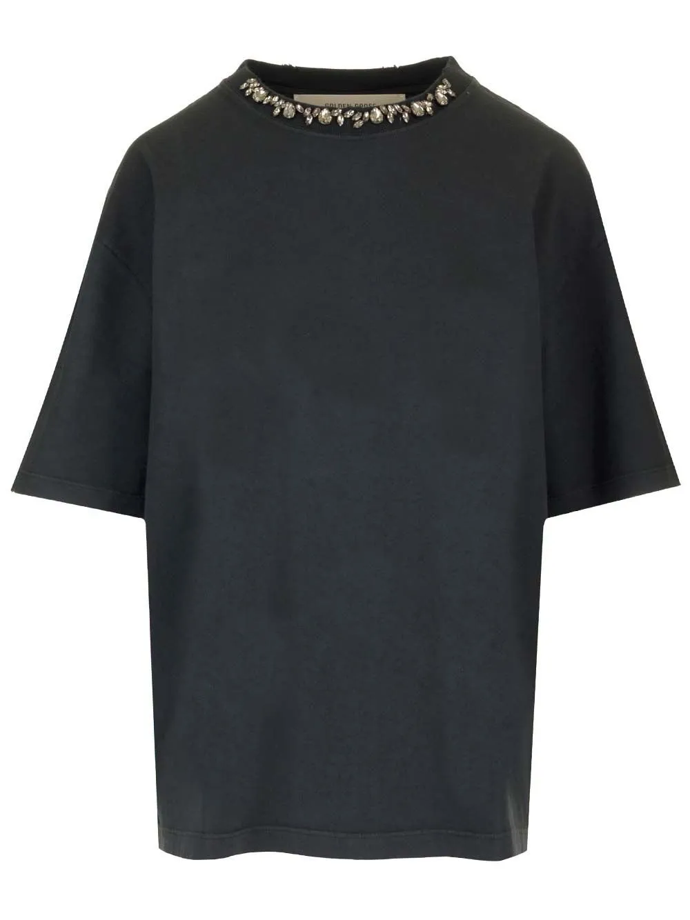 T-Shirt With Crystal Embellishments