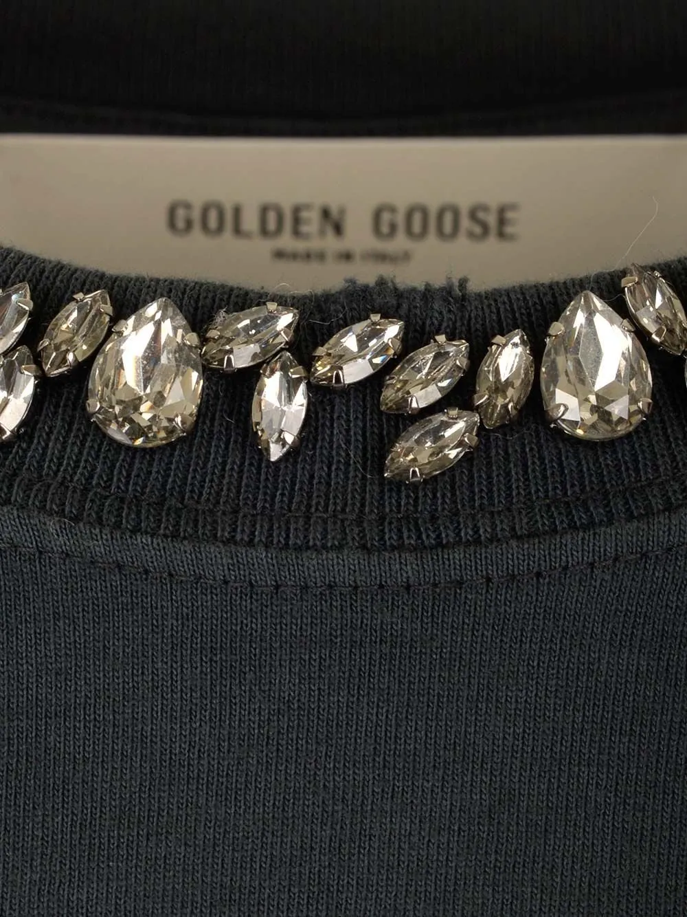 T-Shirt With Crystal Embellishments