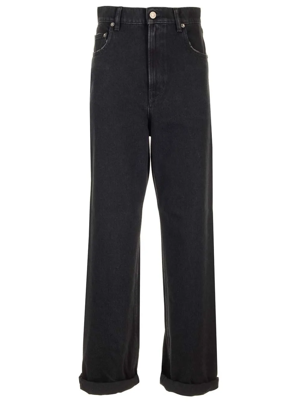 High-Waisted Wide-Leg Jeans
