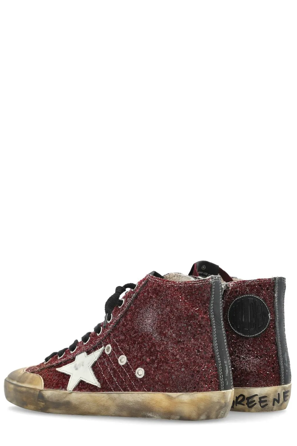 High-Top Glitter Sneakers