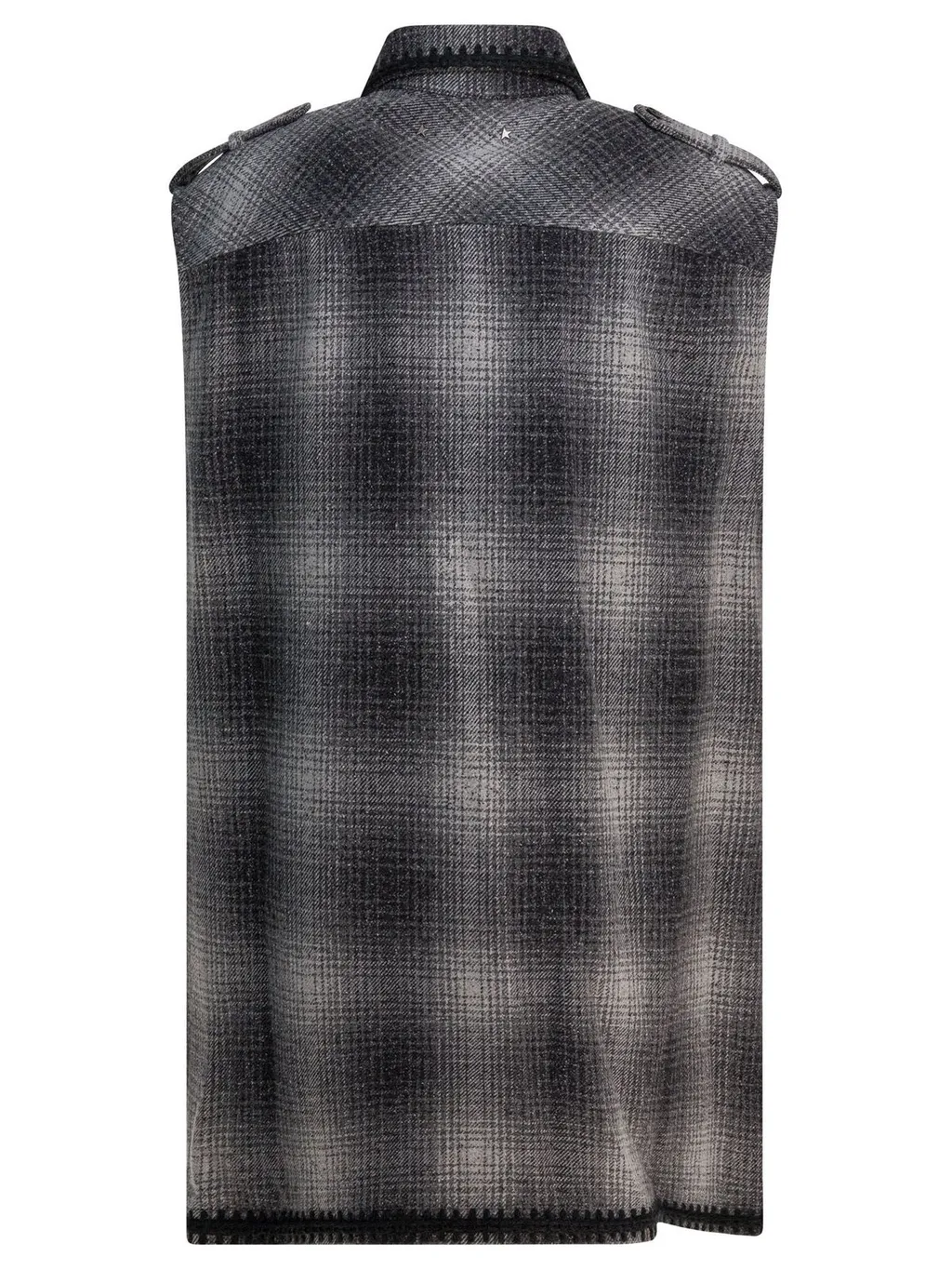 Sleeveless Plaid Shirt