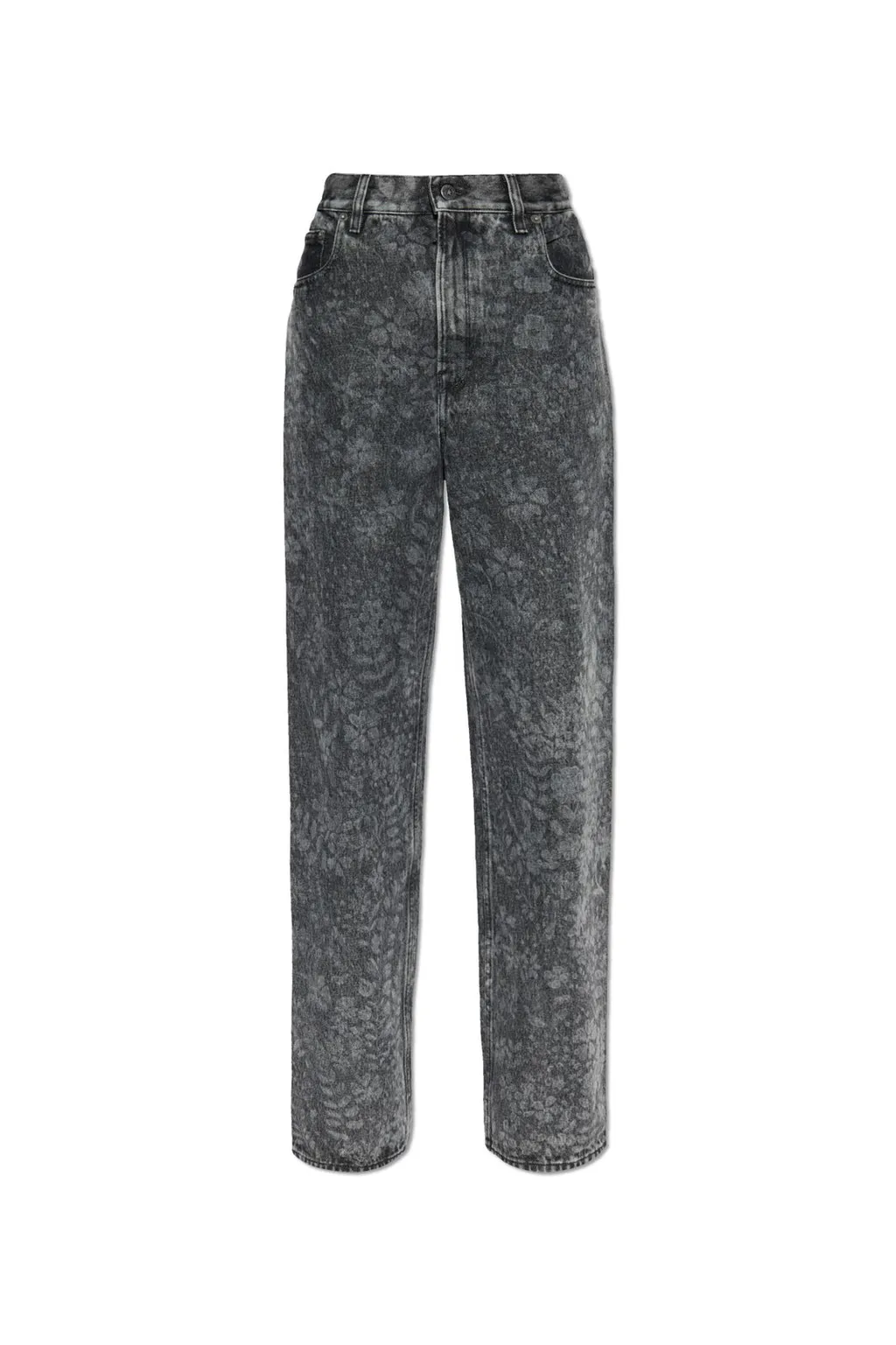 High-Waisted Straight-Leg Jeans