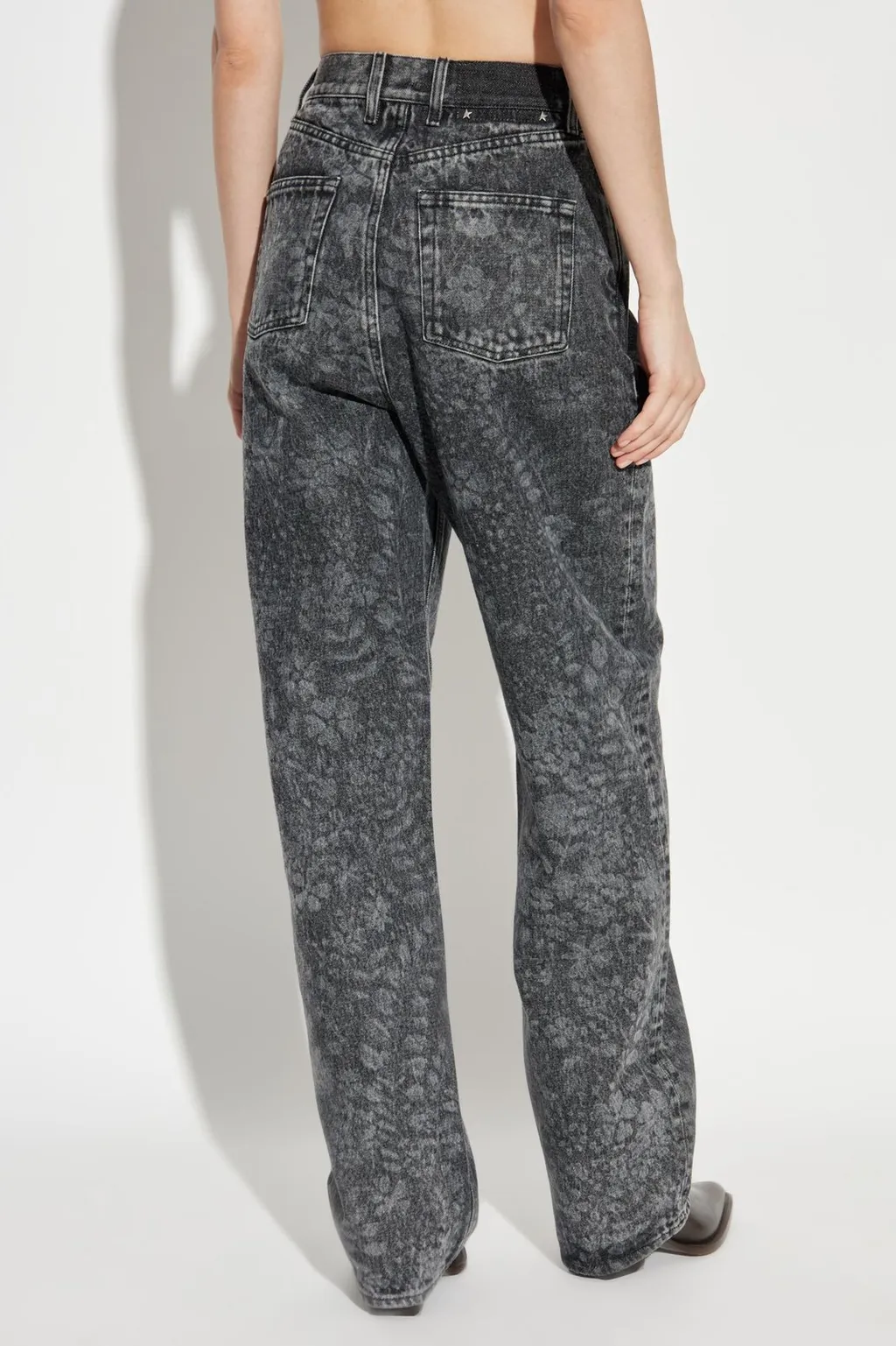 High-Waisted Straight-Leg Jeans