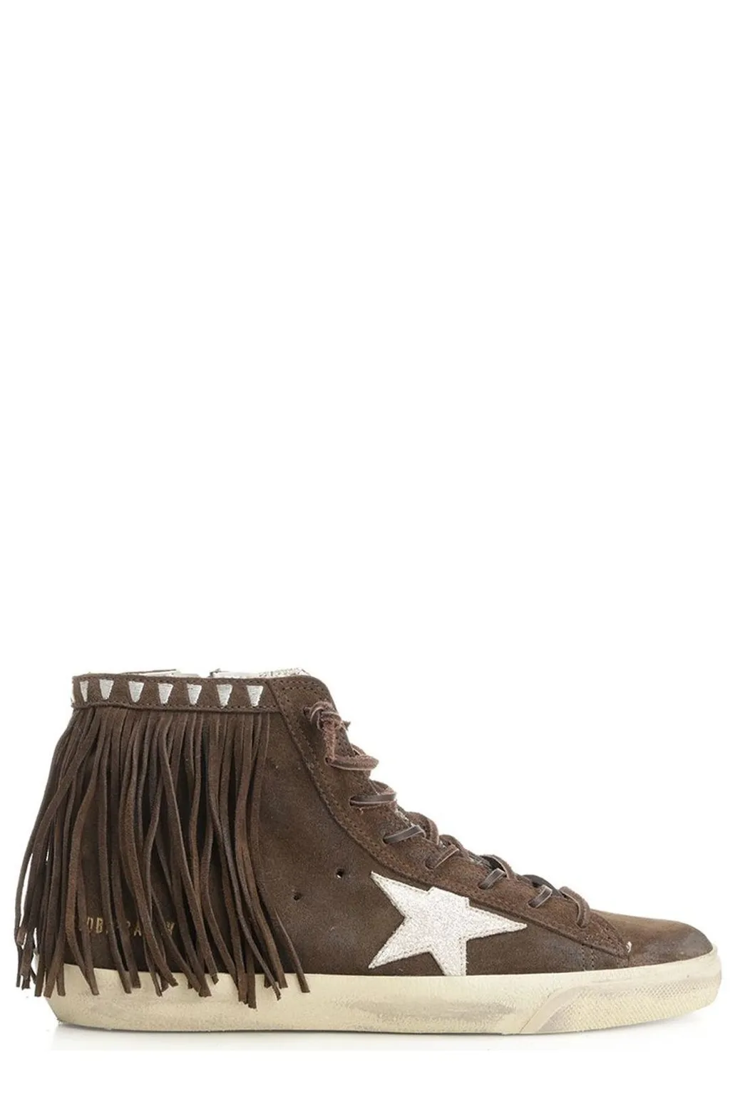 High-Top Sneakers With Fringe