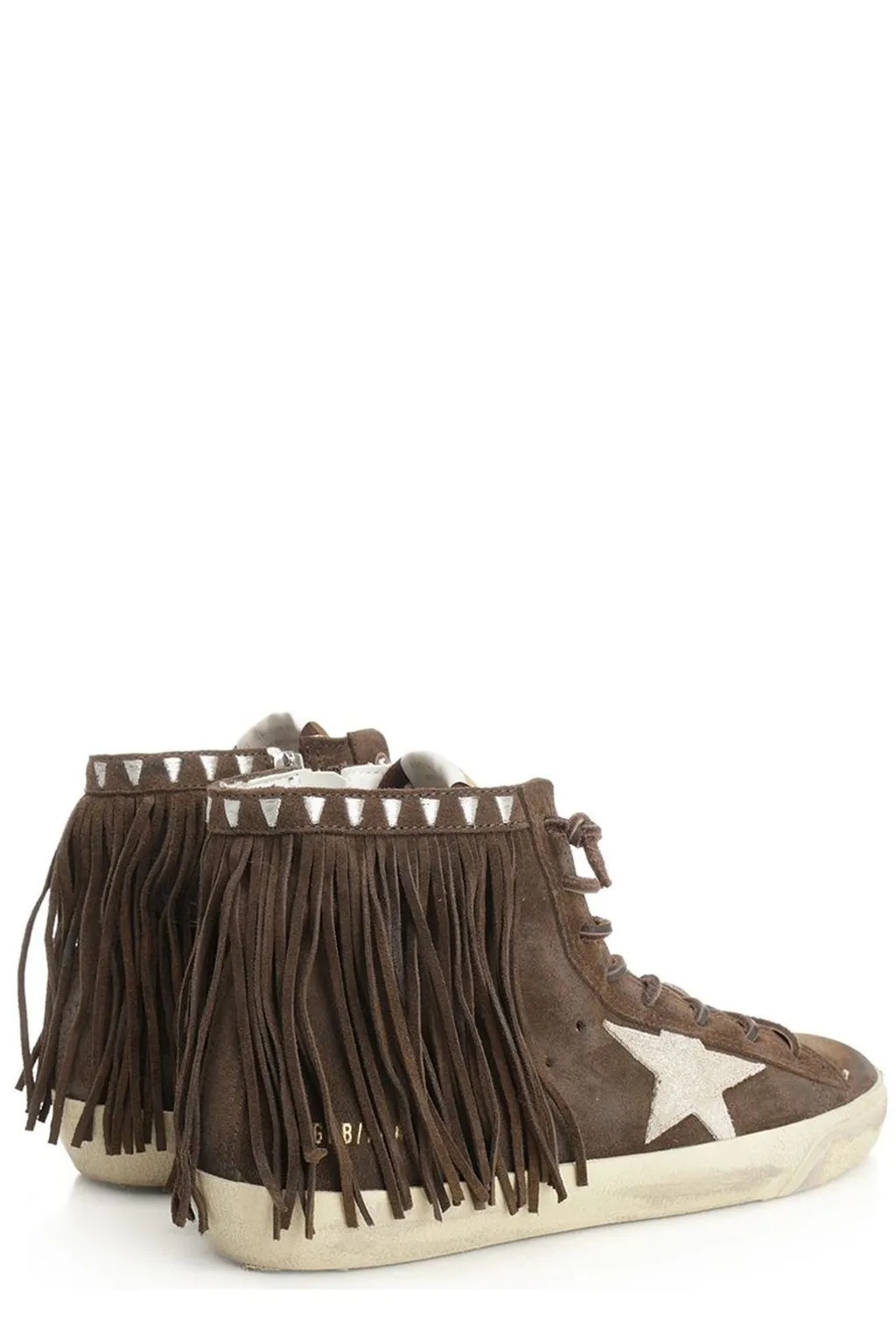 High-Top Sneakers With Fringe