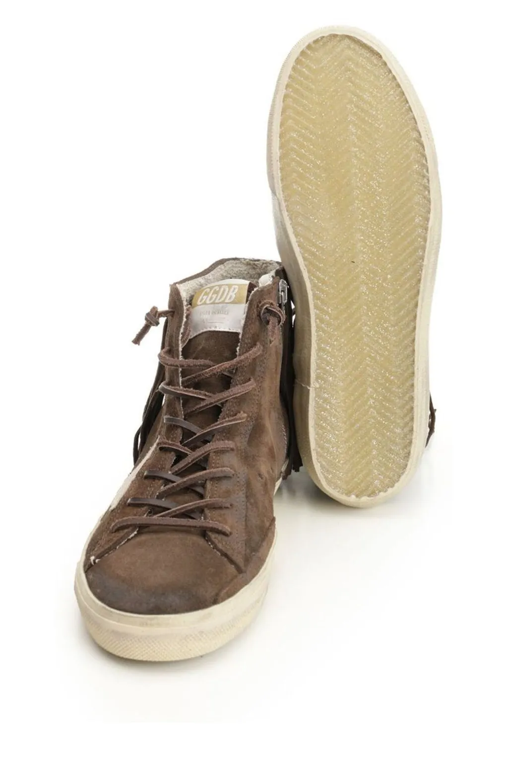 High-Top Sneakers With Fringe