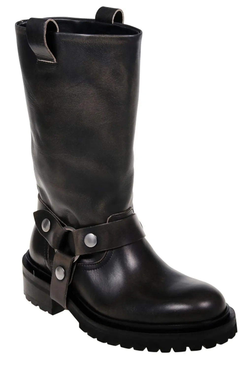 Leather Harness Boots