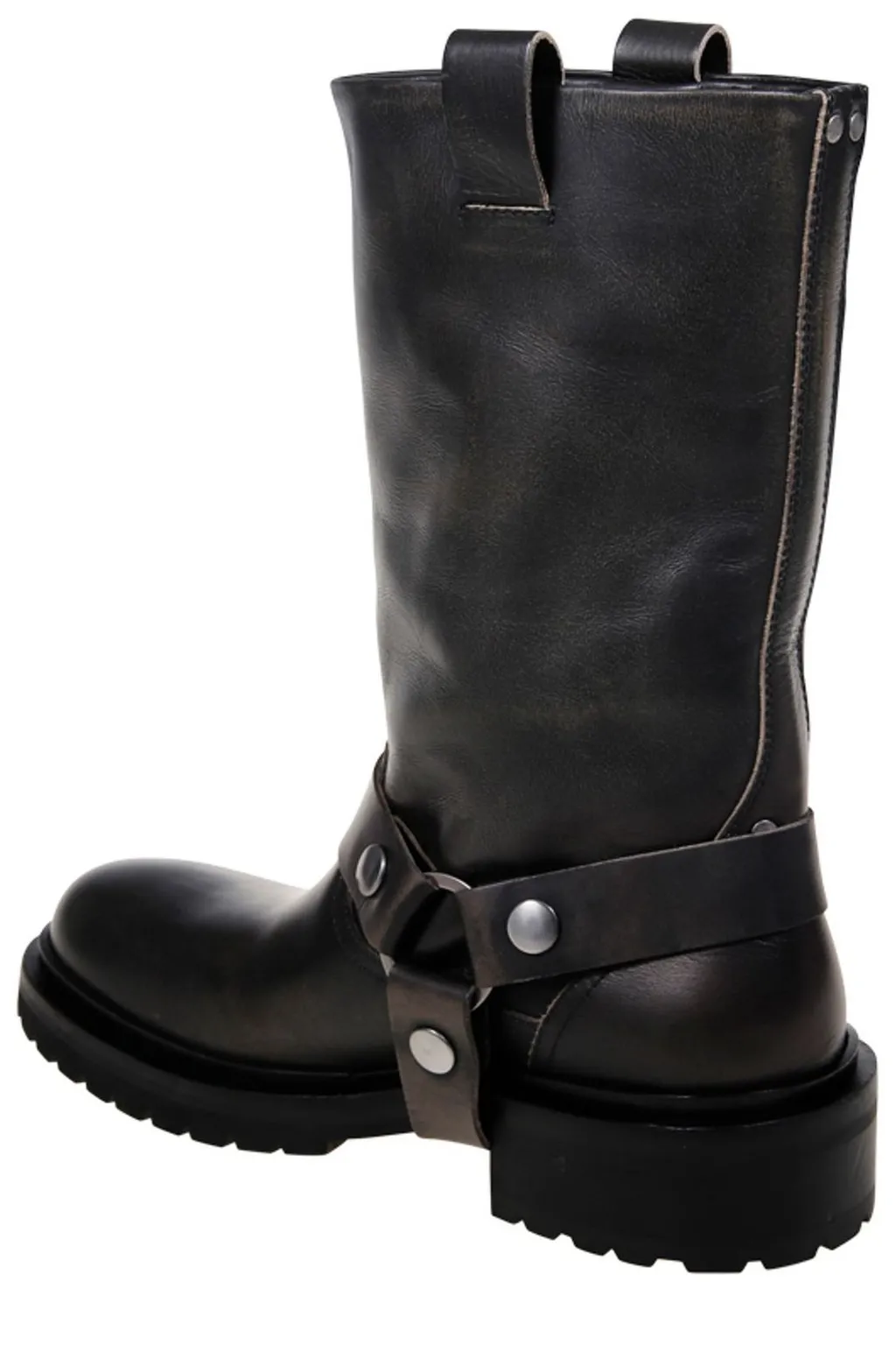 Leather Harness Boots