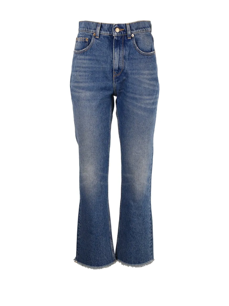 High-Waisted Flared Jeans