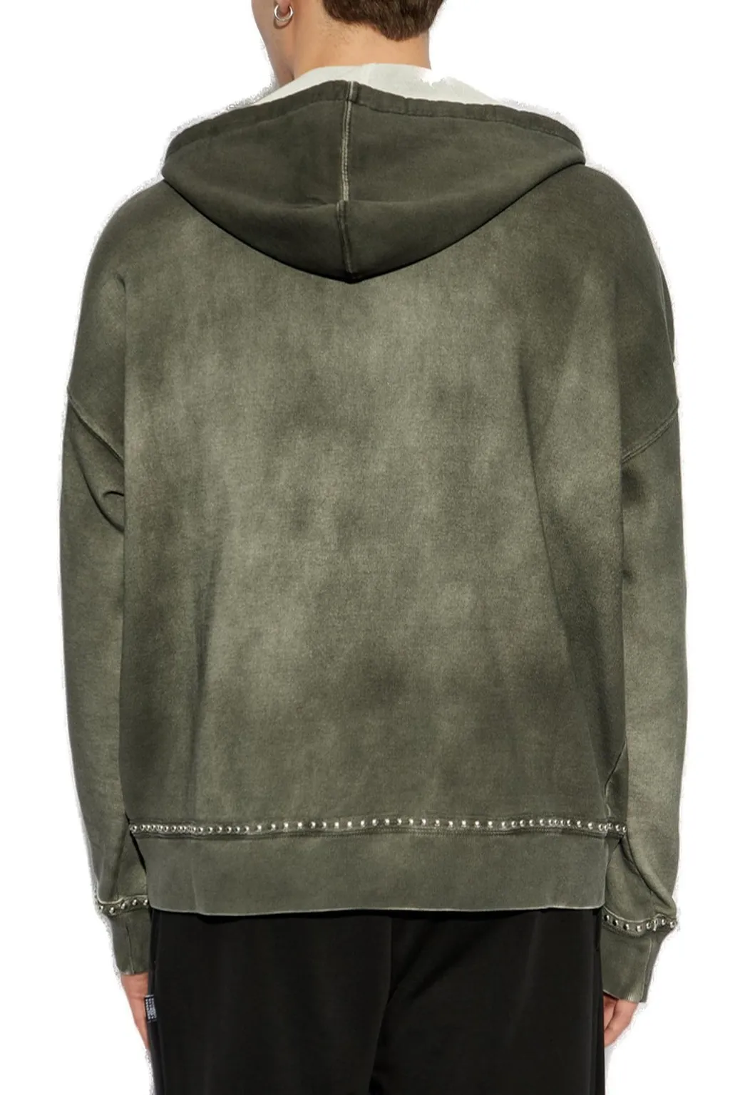 Zip-Up Hoodie With Studs