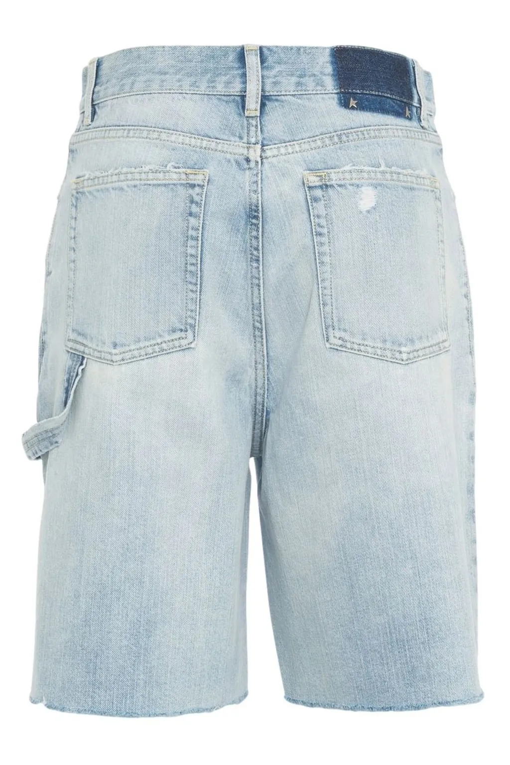Distressed Denim Carpenter Shorts