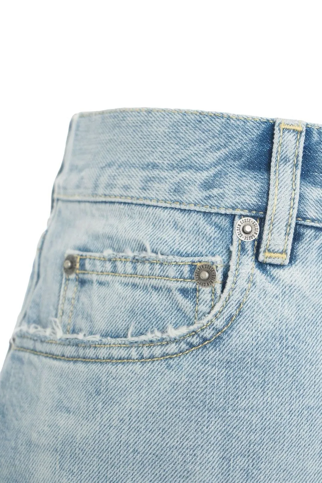 Distressed Denim Carpenter Shorts
