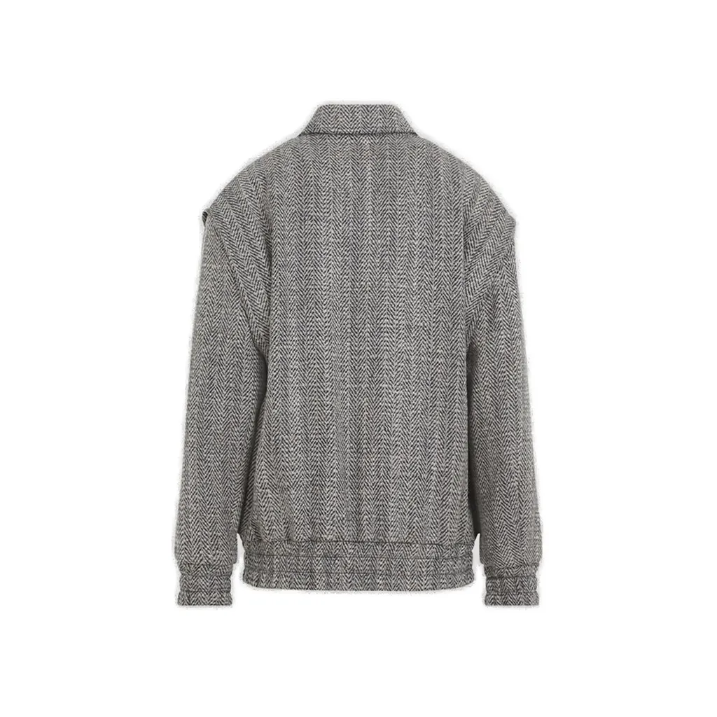 Herringbone Bomber Jacket